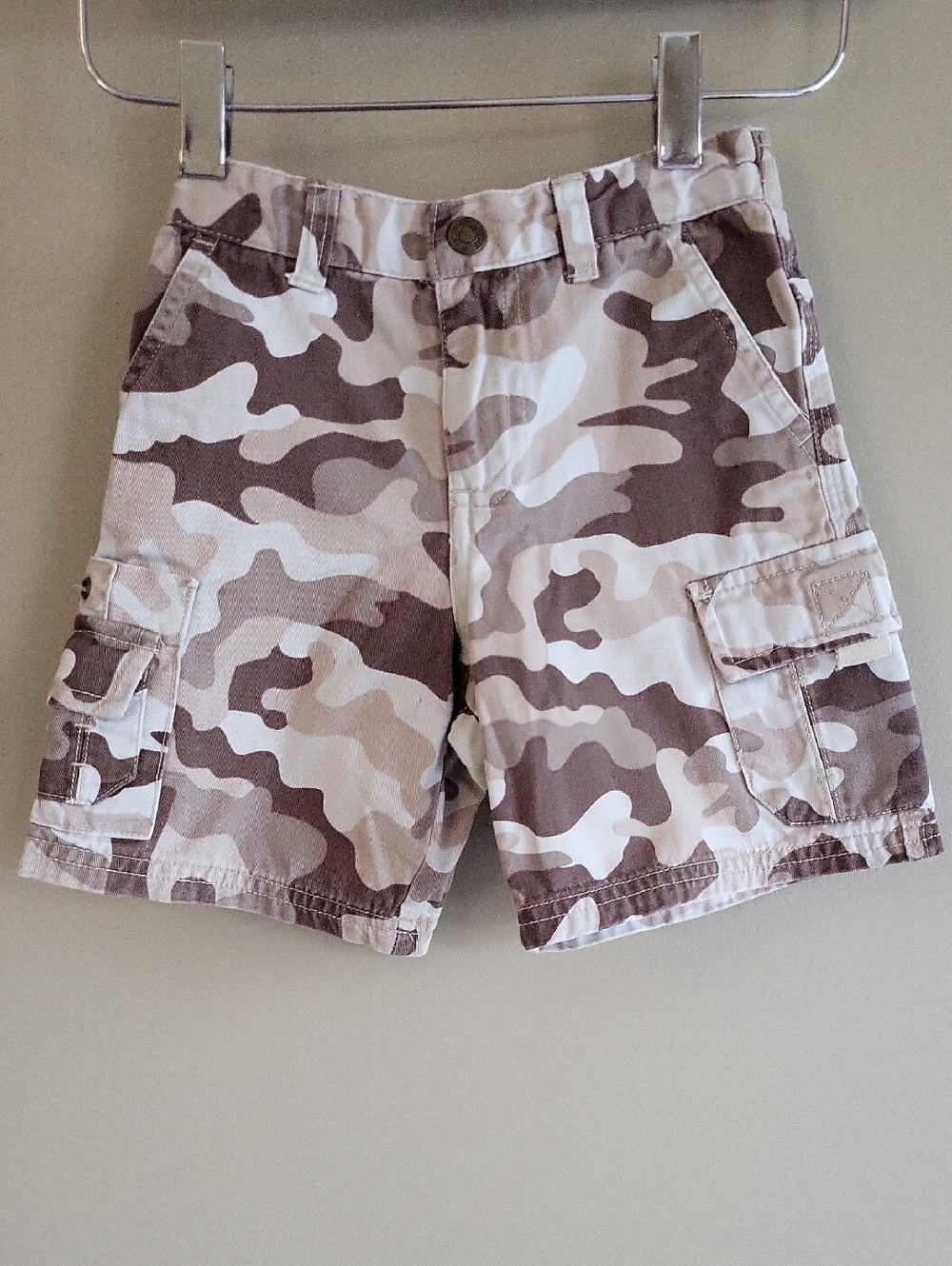 Wonderkids Desert Camo Cargo shorts - brown & cream